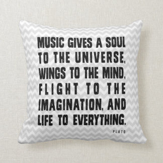 Musik gibt Soul zum Universum Kissen