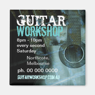 Musik Gitarren Workshop Promo Magnet