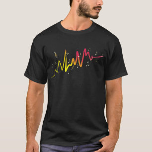Musik (Gold, Gelb, Rot 1) T-Shirt