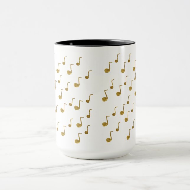 Musik, Goldene Notizen Tasse (Zentrum)