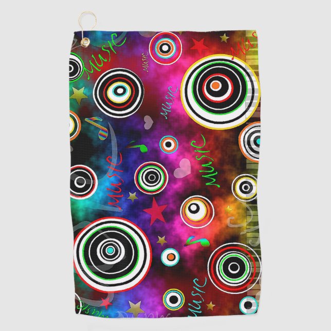 Musik Golfhandtuch (Vorderseite)