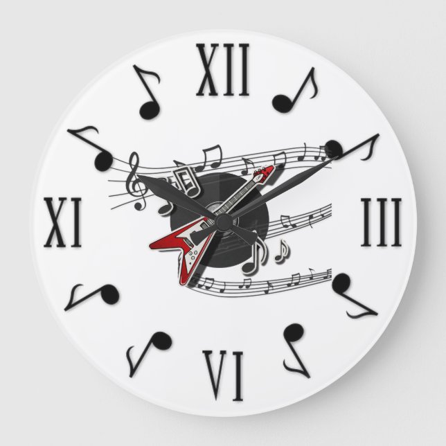 Musik Große Wanduhr (Vorderseite)