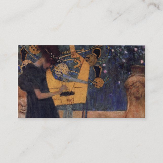 Musik - Gustav Klimt Visitenkarte (Vorderseite)