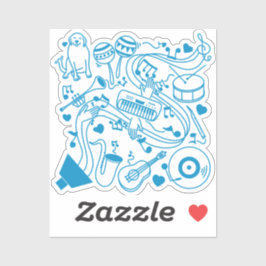 Musik-Hands - ASL-Design Aufkleber