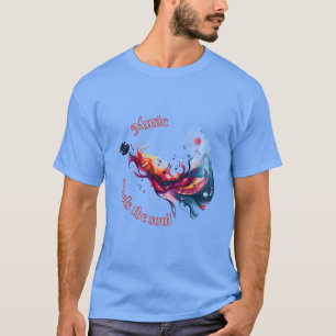 Musik heizt das Soul an. T-Shirt