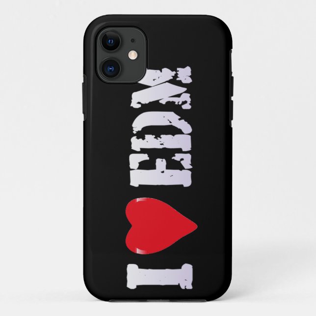 Musik - I Heart EDM - iPhone Case (Rückseite)