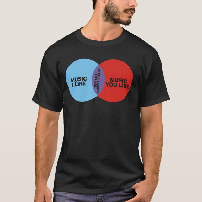 Musik I verwendet, um zu mögen T-Shirt (Vorderseite)