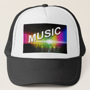 Musik Illustration LKW-Hüte Truckerkappe