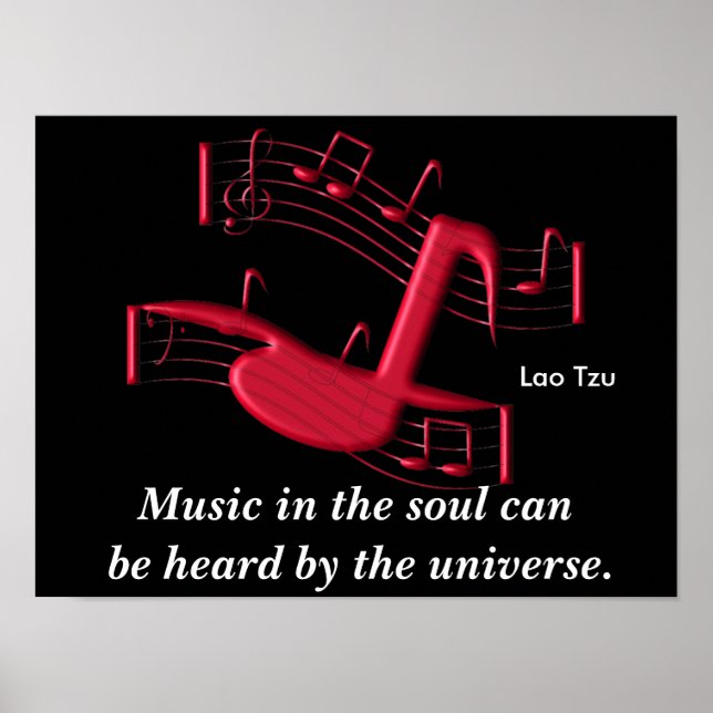 Musik im Soul - Kunstposter Poster (Vorne)