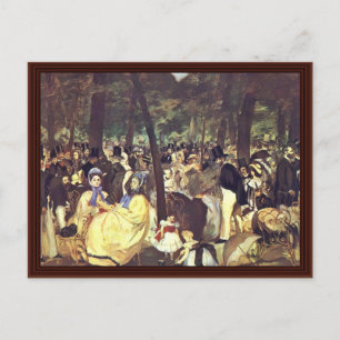 Musik in den Tuilerien von Manet Edouard Postkarte