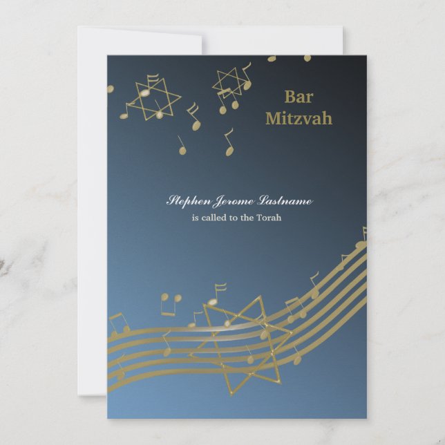 Musik in der Luft Einladung (Vorderseite)