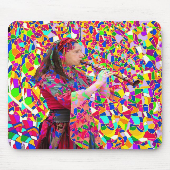 Musik in Farbe Mousepad (Vorne)