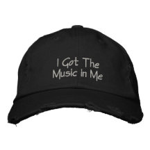 Musik in Me bestickte Baseballkappe got