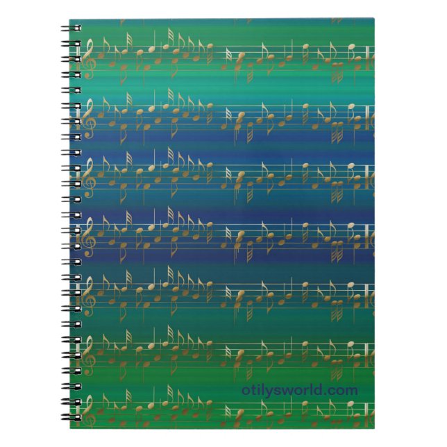 MUSIK IN MEINEM SOUL NOTEBOOK NOTIZBLOCK (Vorderseite)
