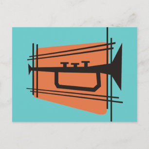 Musik in Messing Postkarte