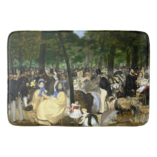 Musik in Tullerias Edouard Manet Badematte (Vorderseite)