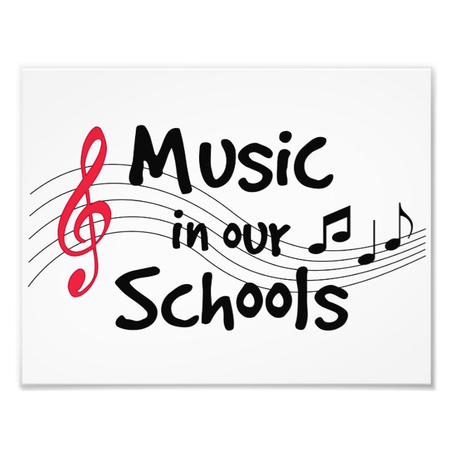 Musik in unseren Schulen anzeigen Fotodruck (Vorne)