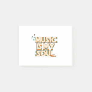Musik Is My Soul Post-it Klebezettel