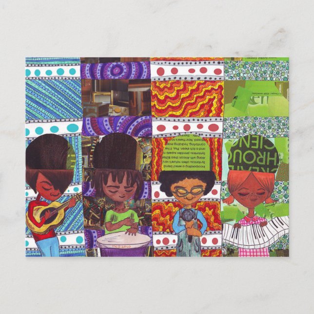 Musik ist alles postkarte (Vorderseite)