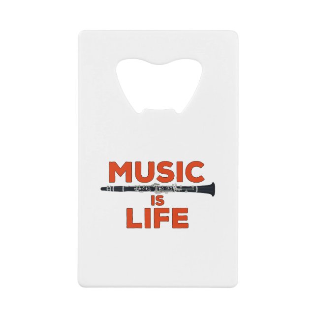 Musik ist das Leben Geldbeutel Flaschenöffner (Vorderseite)