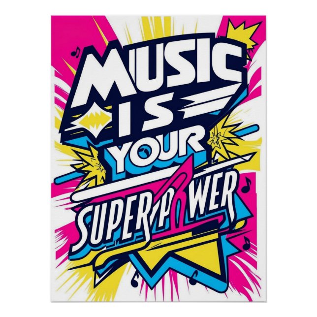 Musik ist deine Supermacht Poster (Vorderseite)