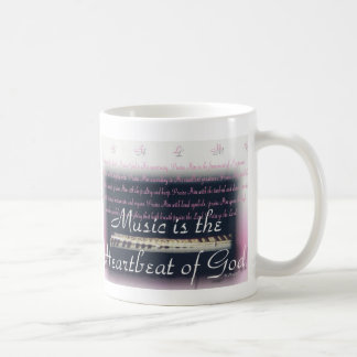 Musik ist der Herzschlag der Gott-Tasse Kaffeetasse