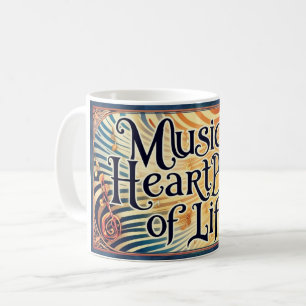 Musik ist der Herzschlag des Lebens Kaffeetasse