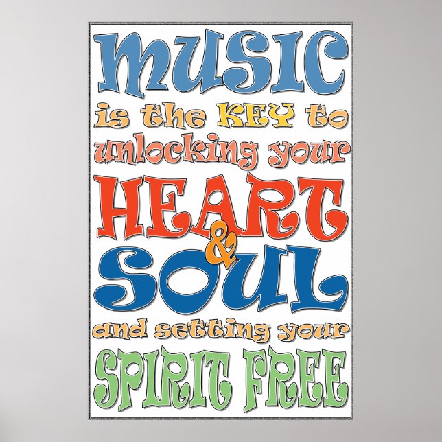 Musik ist der Schlüssel Poster (Vorne)