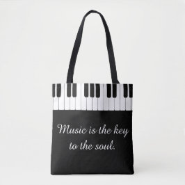 Musik ist der Schlüssel zur Soul-Klavier-Tasche Tasche