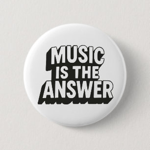 Musik ist die Antwort Button