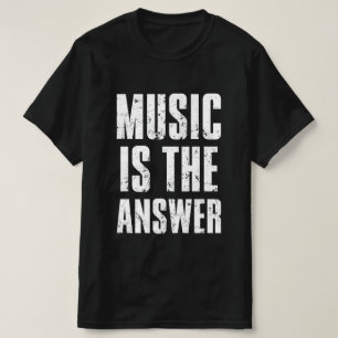 Musik ist die Antwort der Liebhaber von Musik T-Shirt