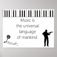 Musik ist die universelle Sprache des Zitats der M