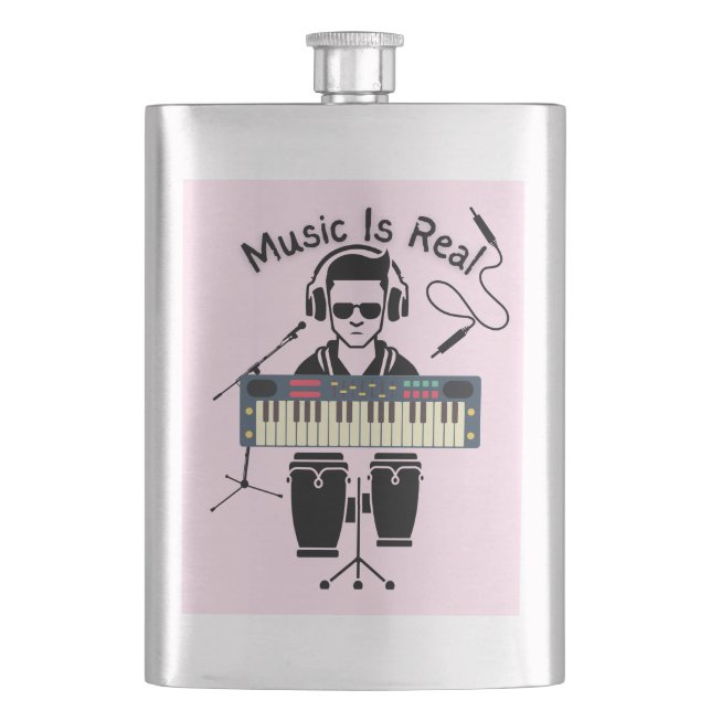 Musik ist echt flachmann (Vorderseite)