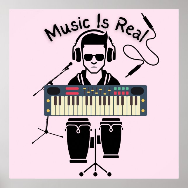 Musik ist echt poster (Vorne)