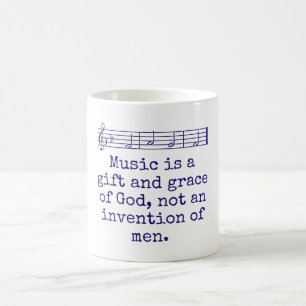 Musik ist ein Geschenk und eine Gnade - Musikangeb Kaffeetasse