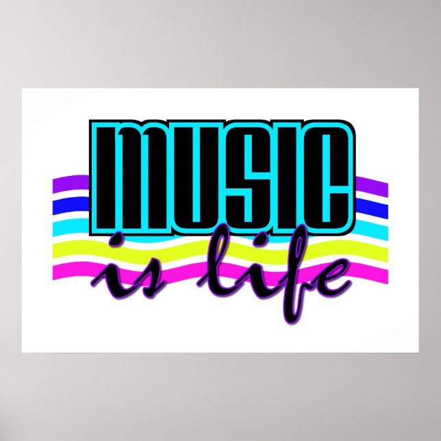 Musik ist ein Liveposter Poster (Vorne)