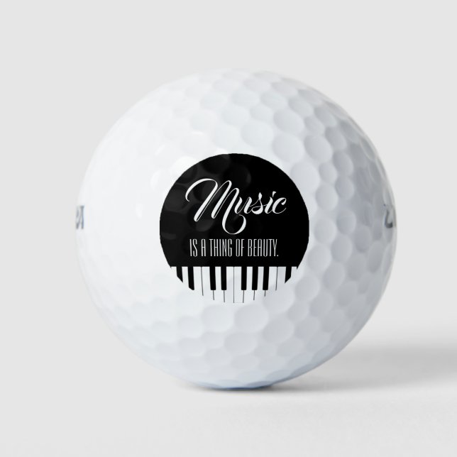 Musik ist etwas Schönes Golfball (Vorderseite)