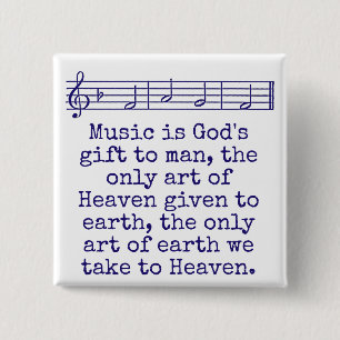 Musik ist Gottes Geschenk an den Menschen - Musika Button