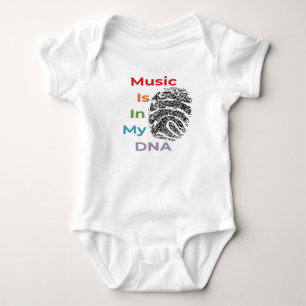 Musik ist in meinem DNA-Baby-Bodysuit Baby Strampler