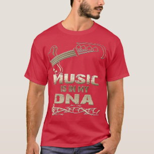 Musik ist in meinem DNA Musik-Lover-Bass-Player T-Shirt