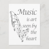Musik ist Kunst, die von Herz Inspiration Zitat ge