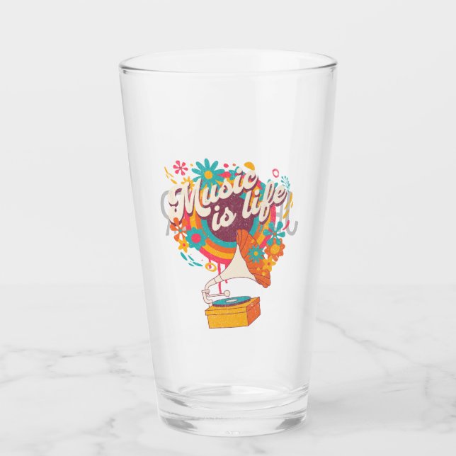 Musik ist Leben Glas (Vorderseite)