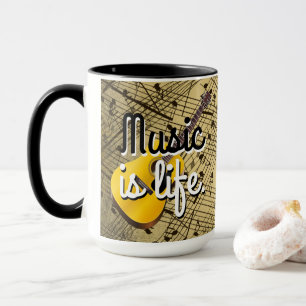 Musik ist Leben Musik Tasse