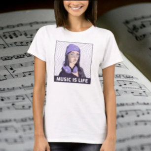 Musik Ist Leben – Urban Kopfhörer Mädchen Grafik T T-Shirt