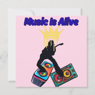 Musik ist lebendig feiertagskarte