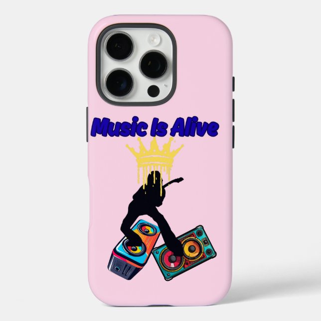 Musik ist lebendig iPhone 16 pro hülle (Rückseite)