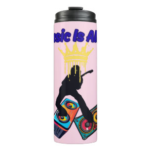 Musik ist lebendig thermosbecher