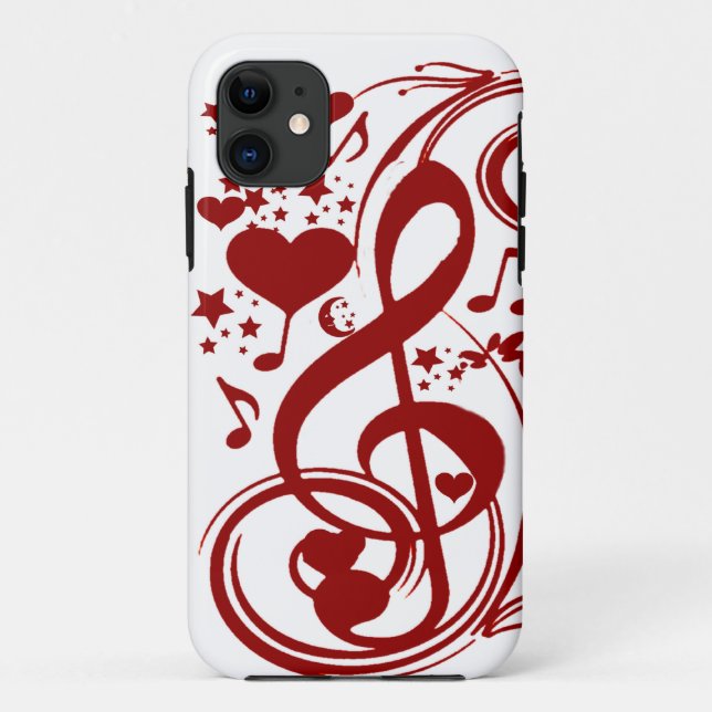 Musik ist Liebe_ Case-Mate iPhone Hülle (Rückseite)