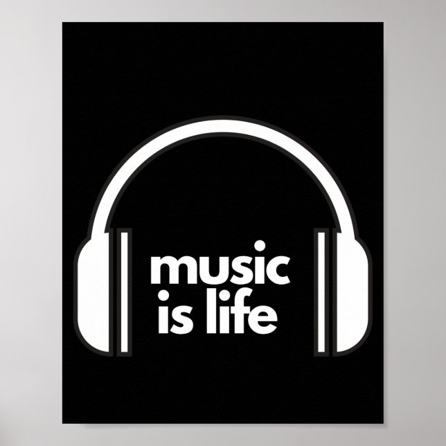 Musik ist Life Poster (Vorne)