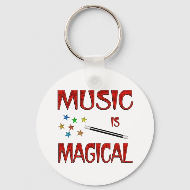 Musik ist magisch schlüsselanhänger (Vorderseite)
